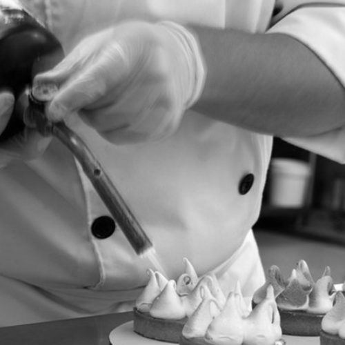 Chef pâtissier Curty's en plein dressage